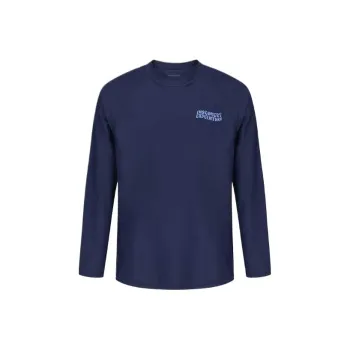 Discovery Expedition Essential Logo Rashguard Sweatshirt Men's Blue