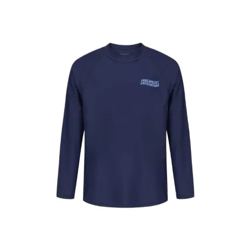 Discovery Expedition Essential Logo Rashguard Sweatshirt Men's Blue