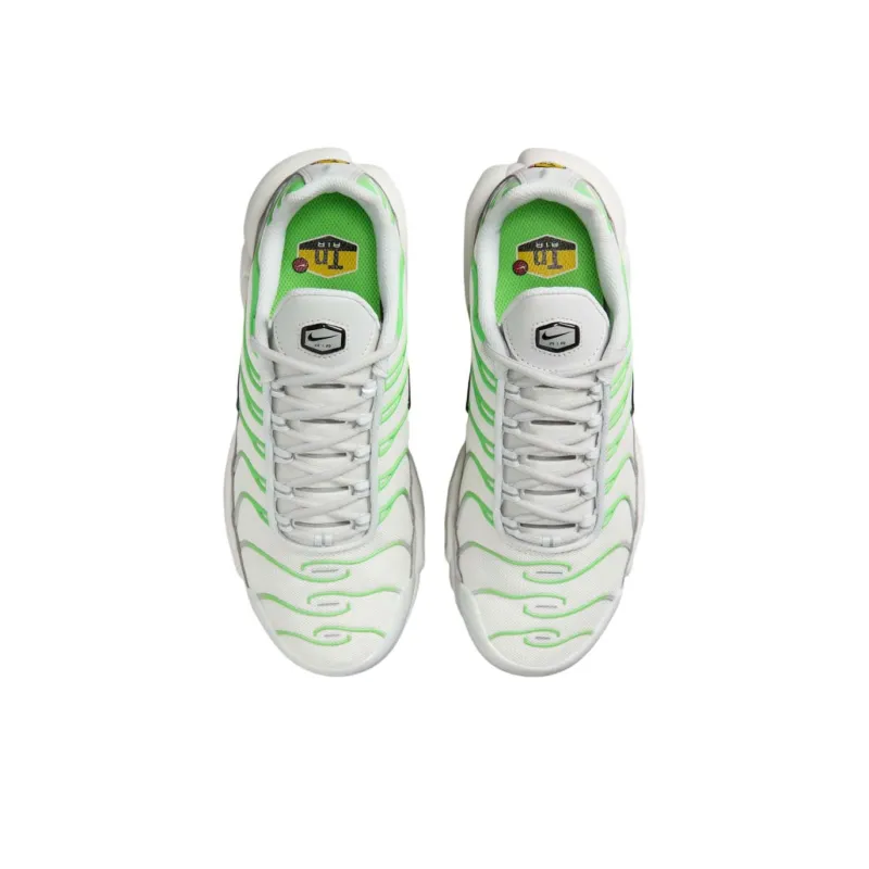 Nike Air Max Plus Anti Slip Wear Resistant Low Top Casual Running Shoes Women's White Green-2