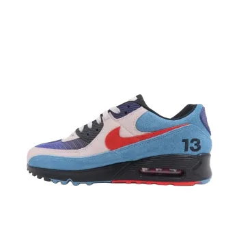 TEDxPortland x Nike Air Max 90 Anti Slip Wear Resistant Low Top Casual Running Shoes Unisex Blue Gray