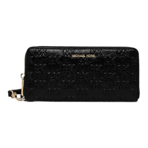 MICHAEL KORS PVC Wallet Large Size Women's Black