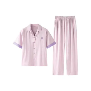 ZAO FU NIAO Pajama Set Women's Morning Glory Purple