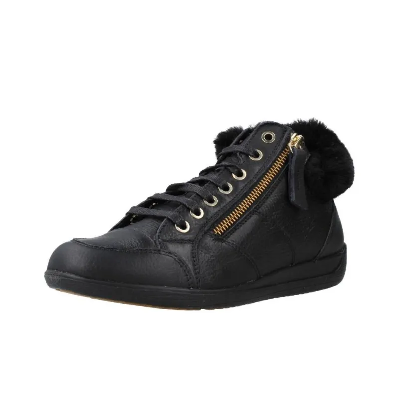 GEOX D MYRIA E High Top Skateboard Shoes Women's Black-2