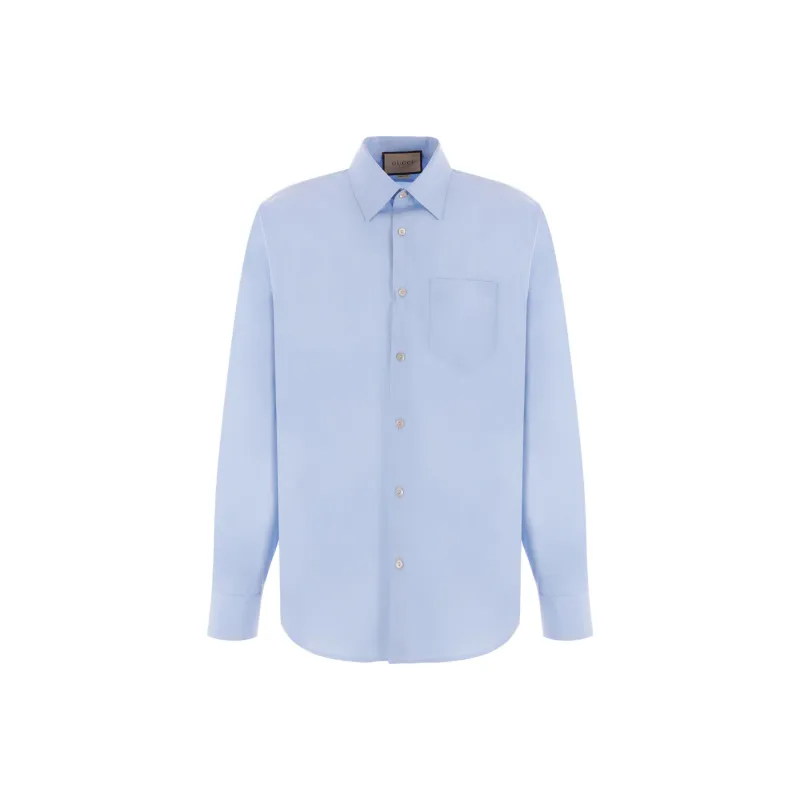 GUCCI Poplin Long Sleeve Shirt-0