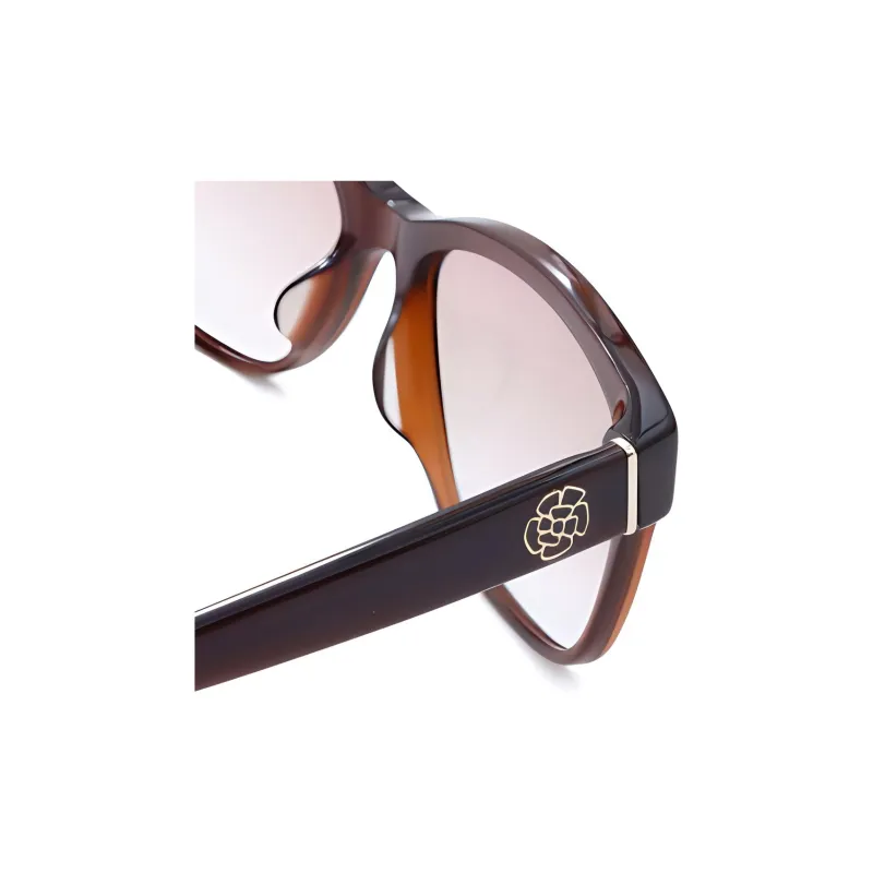 CHANEL Pre-Owned 2000s Camellia Rectangle-frame Sunglasses-2