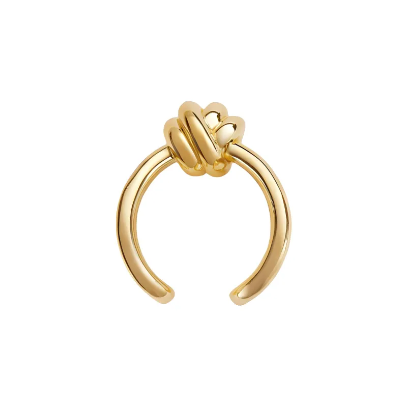 Bottega Veneta 18K Gold Plated, Sterling Silver Rings Women's Gold-2