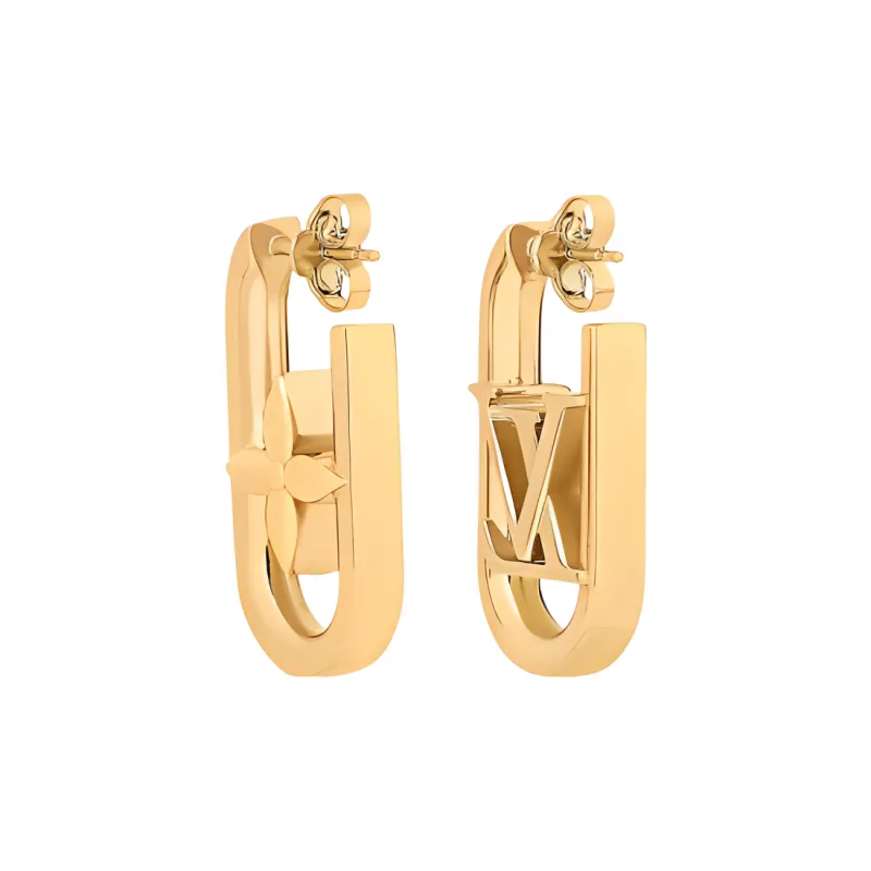 LOUIS VUITTON My Lv Chain Earrings-1