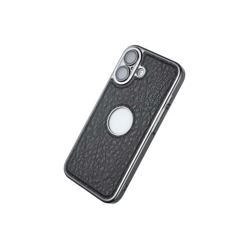 Kona Chun Genuine Leather Material Nostalgic Classic Tricolor Phone Cases Compatibility Apple 16/15/14/13/12/iPhone 16-8
