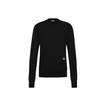 DIOR X Kaws Bee Logo Wool Knit Crewneck