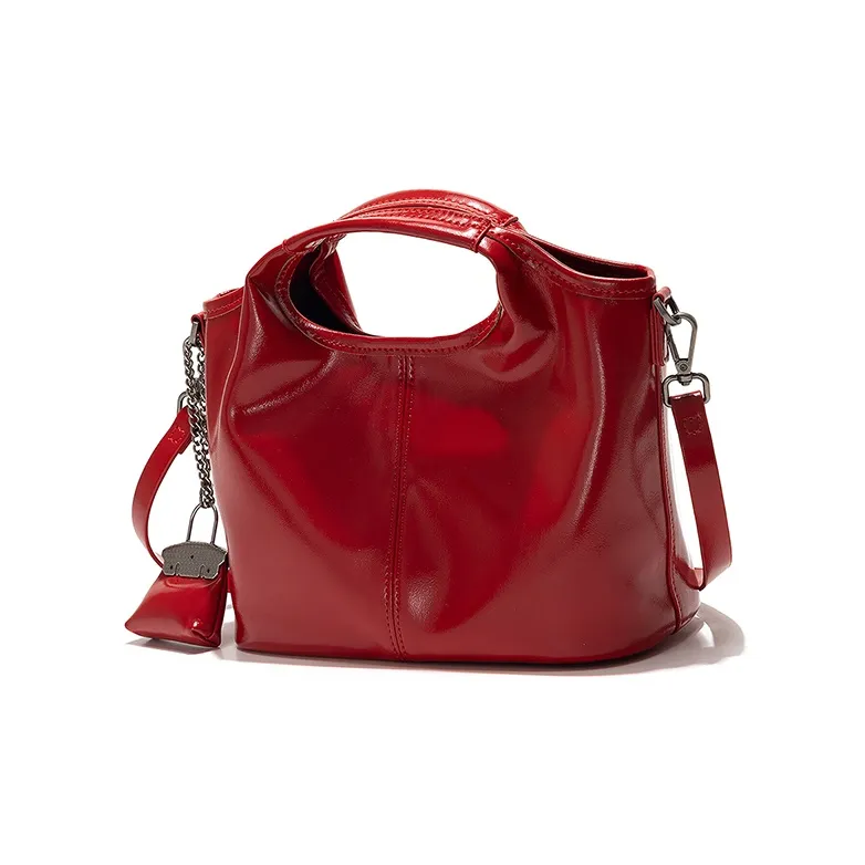 Vigno Synthetic Leather Shoulder Bag, Crossbody Bag, Handbag Regular Women's Red/Ecru/Black-1