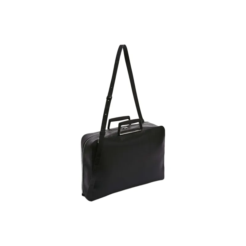 JIL SANDER Calfskin Briefcase Men's Black-1