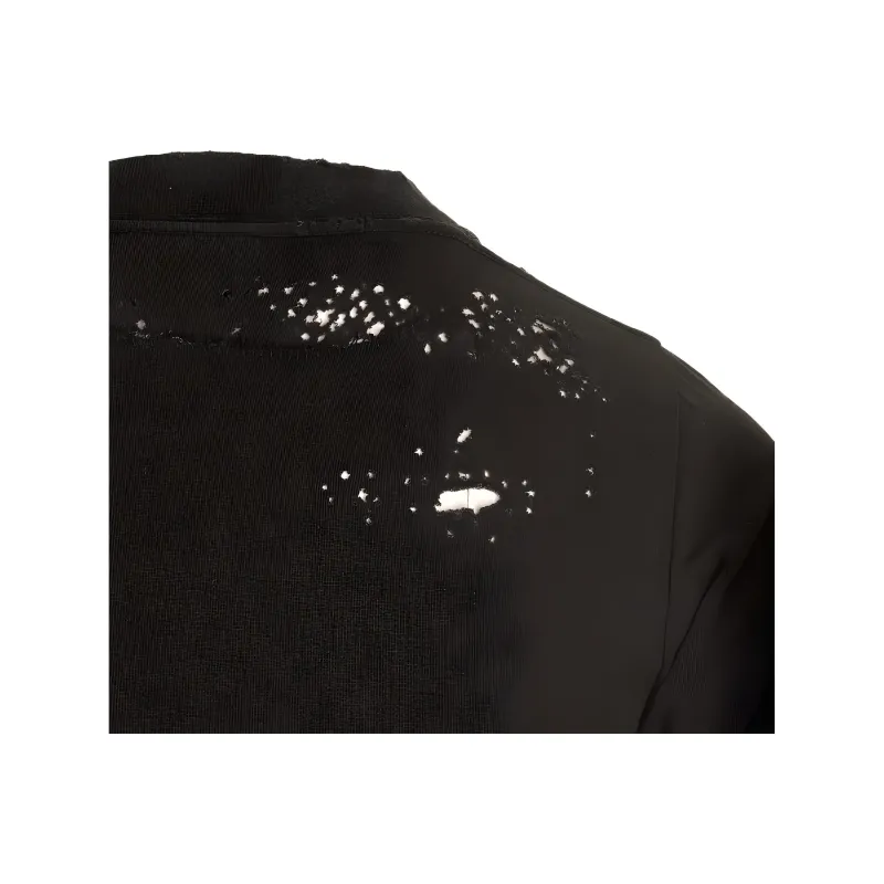 Balenciaga Mesh Sleeve Dress 'Faded Black/White'-3