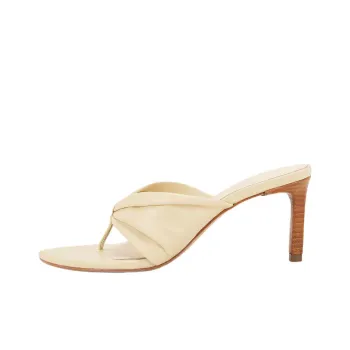 Schutz Flip Flops 7cm Women's Beige