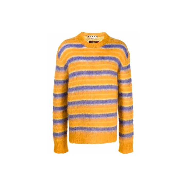 MARNI Groovy Striped Mohair Sweatshirt-0