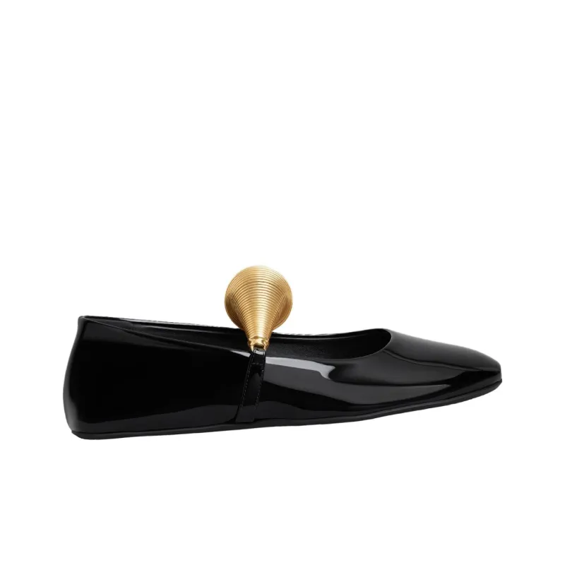 Alaia Jewel Casual Single Shoes Women's Black-1
