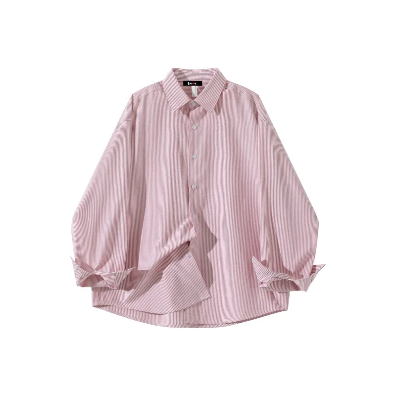 SOIE Shirt Unisex Yellow With White Stripes-6