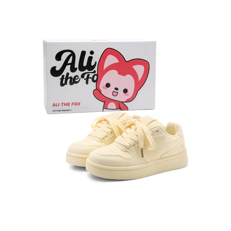 ALI THE FOX Slip Resistant, Abrasion Resistant, Balance, Lightweight Low Top Skateboard Shoes Women's-10