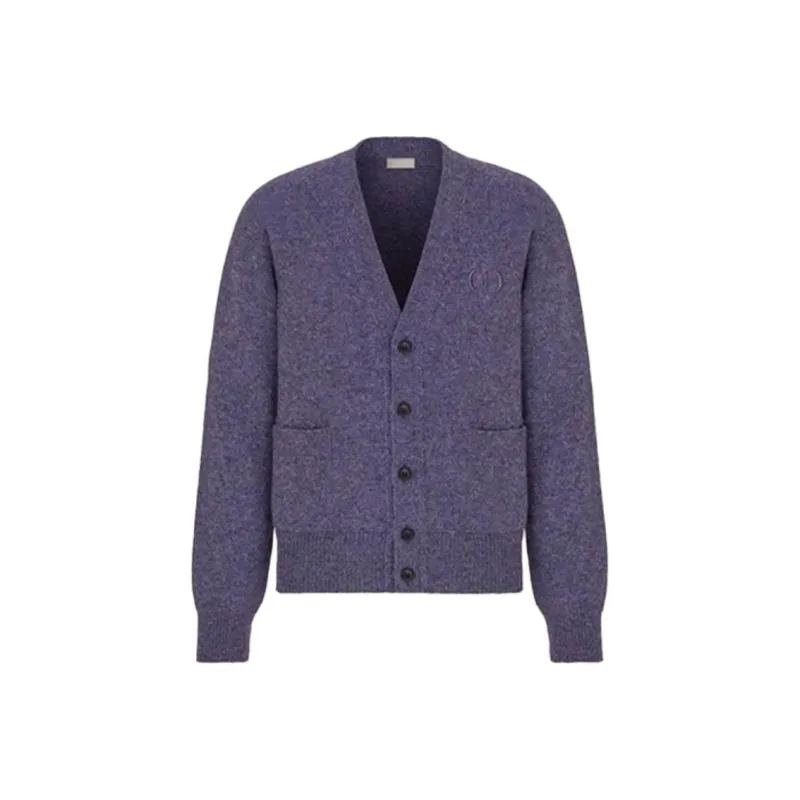 DIOR Loose Fit Knitwear Men's Purple-0