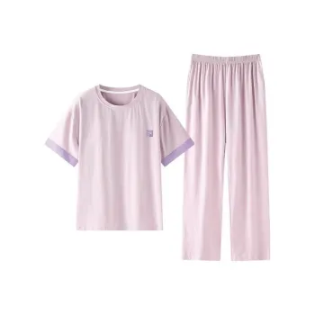 ZAO FU NIAO Pajama Set Women's Morning Glory Purple