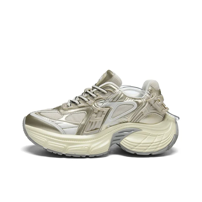 JANECO Slip Resistant, Abrasion Resistant, Breathable Low Top Chunky Sneakers Unisex-6