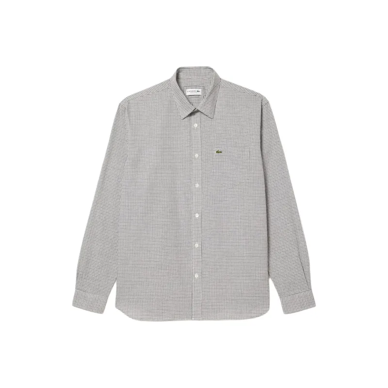 LACOSTE Checked Flannel Cotton Shirt-0