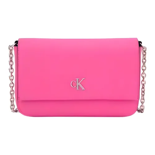 CALVIN KLEIN Synthetic Material Small Square Bag, Crossbody Bag, Shoulder Bag Medium Size Women's Barbie Pink