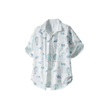 KNOW EVERY Floral Shirt Unisex Boracay White