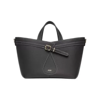 ZESH Litchi Grain Calfskin Tote Bag, Shopping Bag, Shoulder Bag, Handbag Small Size Women's Multicolor