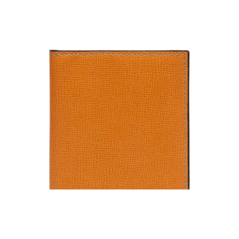 Valextra Calfskin Wallet Women's Havana Brown-4