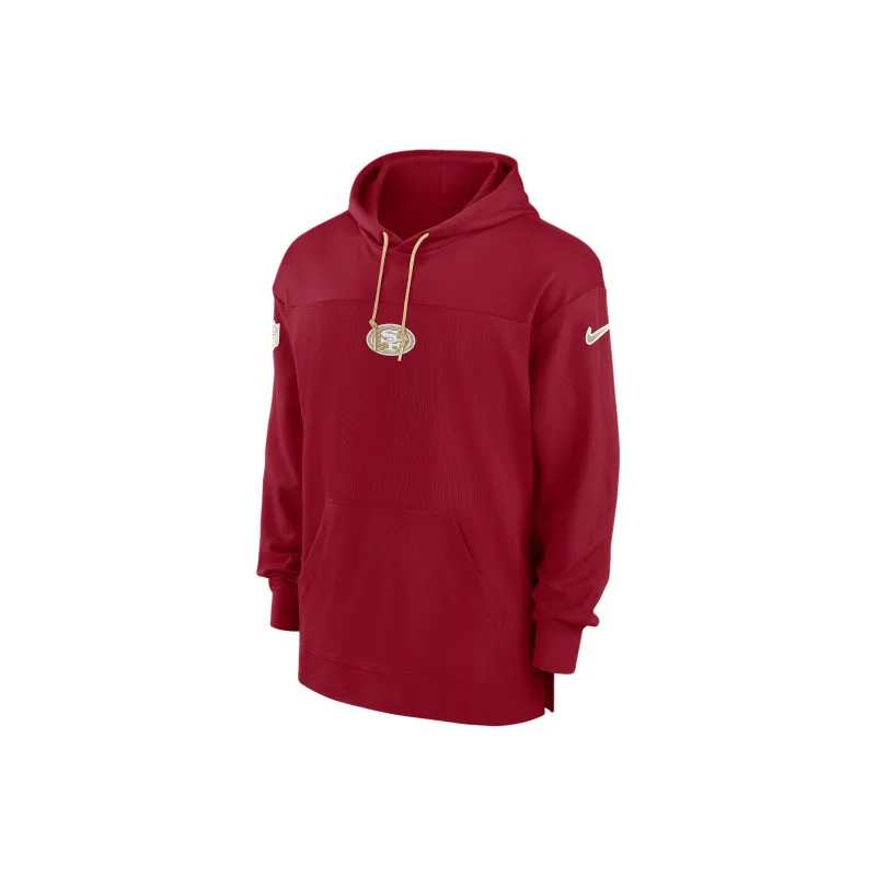 Nike San Francisco 49ers Sideline Jersey Men's Nike Dri FIT Nfl Pullover Hoodie-0