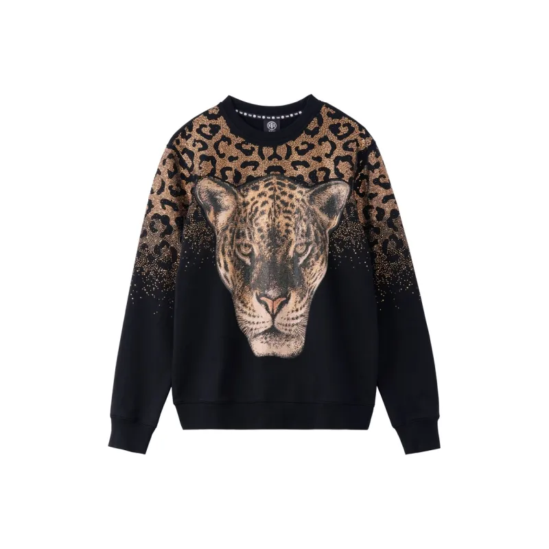 TCH Sweatshirt Unisex Black Base Gold Logo-0