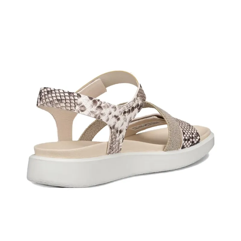 Ecco Flowt One Strap Sandals Women's Beige-2