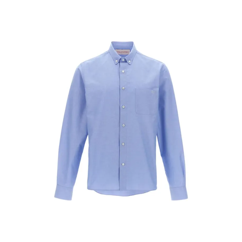 Valentino Shirt Men's Cornflower Blue-0