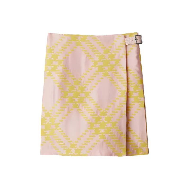 Burberry Checked Pleated Mini Skirt-1