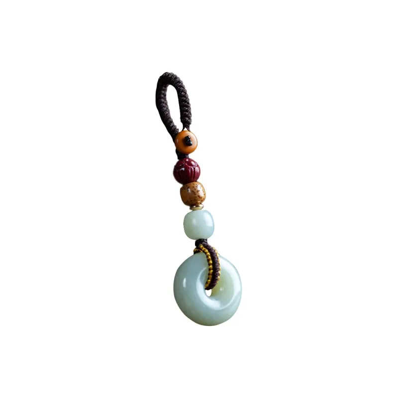 AQI Hetian Jade Pale Greenish White Jade Unisex-7