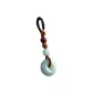 Hetian Jade: Peaceful Buckle Keychain (Medium Size)