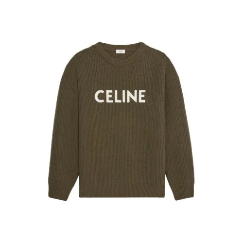 CELINE Sweater Men's Khaki Green