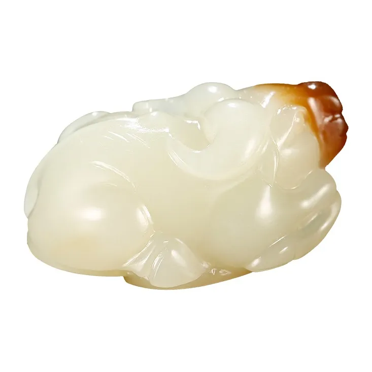 Treasure Hetian Jade Pendants White Jade/Pale Greenish White Jade Unisex-0