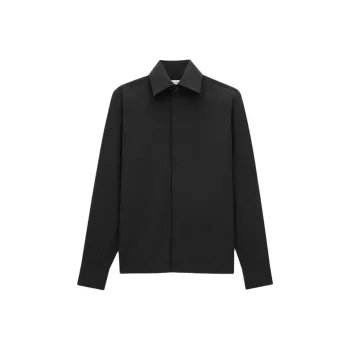 SAINT LAURENT Cassandre Buttoned Straight Hem Shirt