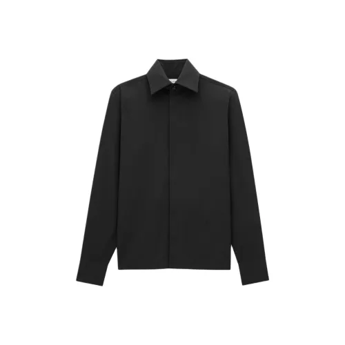 SAINT LAURENT Cassandre Buttoned Straight Hem Shirt