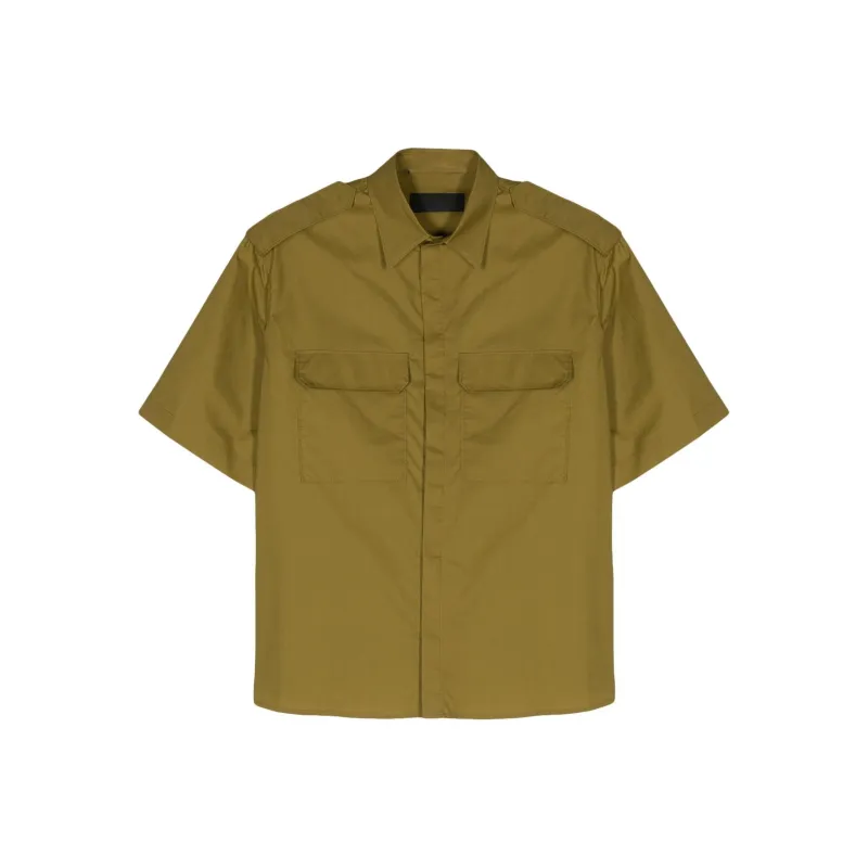 Neil Barrett Epaulettes Poplin Shirt-0