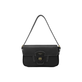 MEXICAN Artificial Leather Baguette Bag, Shoulder Bag, Crossbody Bag Women's Black/Brown