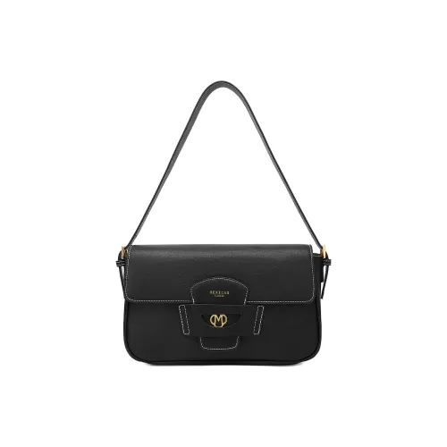 MEXICAN Artificial Leather Baguette Bag, Shoulder Bag, Crossbody Bag Women's Black/Brown
