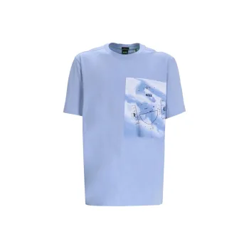 HUGO BOSS SS25 T Shirt Men's Light Blue