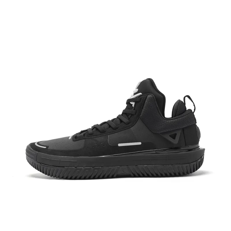 QIAODAN Cushioning Coverage Rebound Grip Breathable Low Top Basketball Shoes Men's Black-0