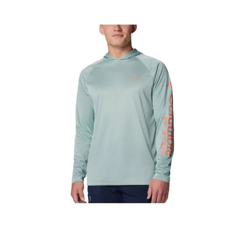 Columbia PFG Terminal Tackle™ Heather Sweatshirt Men's Light Green-0