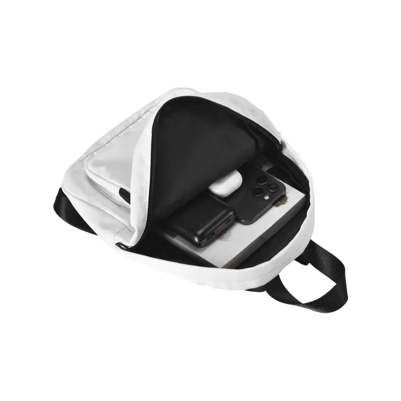 ONRF SOUNDBYTE Collaboration Polyester Water Repellent Backpack Medium Size Unisex White-23