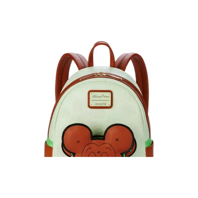 Disney Polyurethane Backpack Mini Women's Cyan/Multicolor Brown-2