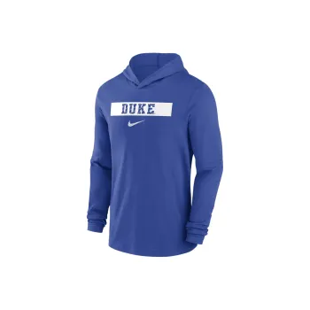 Nike Duke Blue Devils Sideline Men's Nike Dri FIT College Long Sleeve Hooded Top