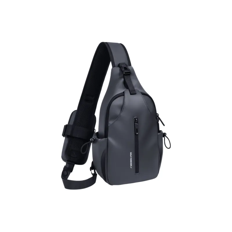 GOLF Water Repellent Fabric Sling Bag Men's Dusty Black/Elegant Gray-7